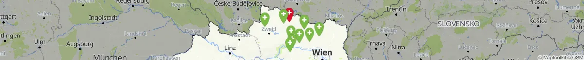 Kartenansicht für Apotheken-Notdienste in der Nähe von Langau (Horn, Niederösterreich)